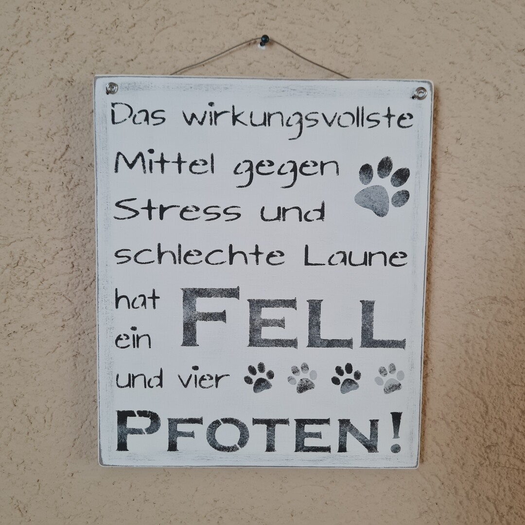 Holzschild "Das wirkungsvollste Mittel"