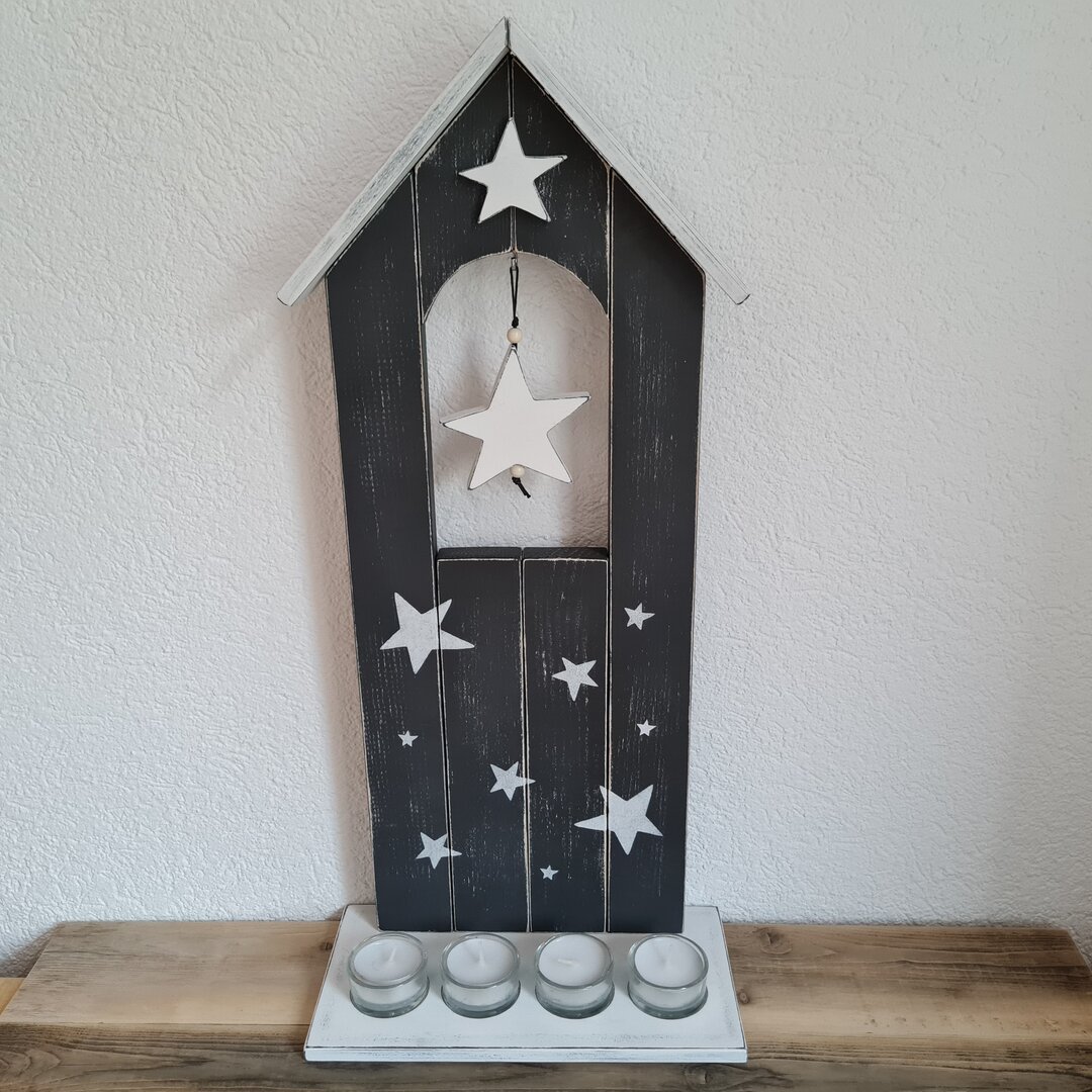 Adventslicht mit hängendem Stern