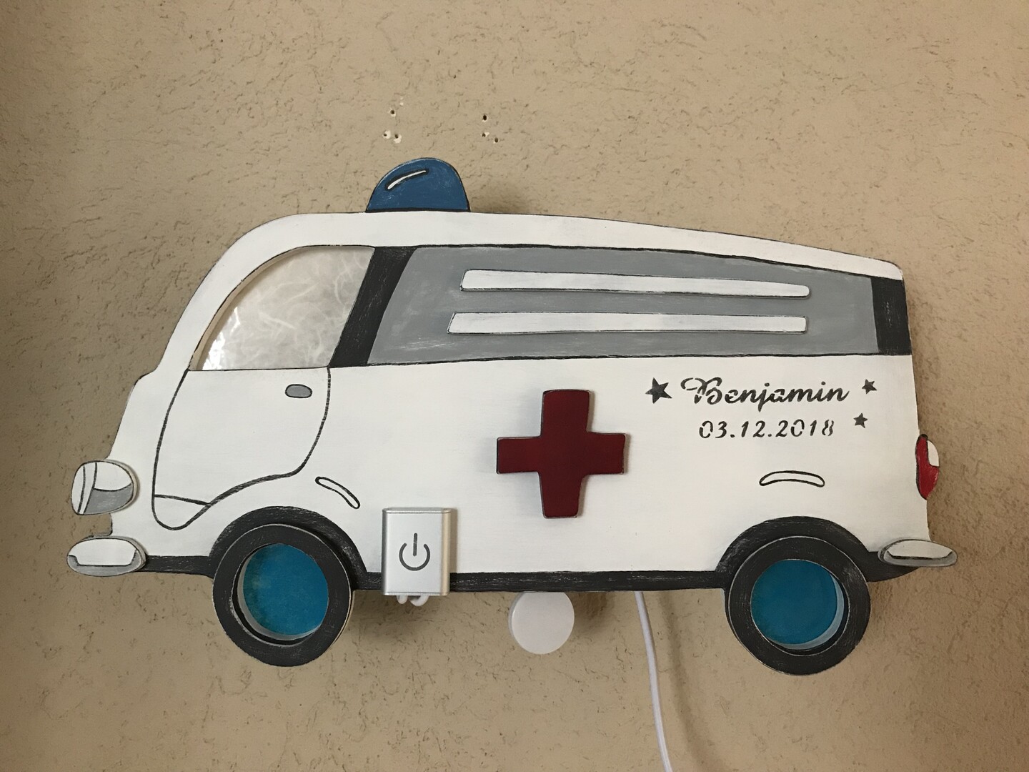 Schlummerlampe Krankenwagen Bulli